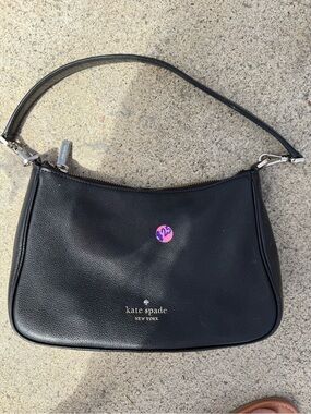 kate spade Black Pebbled Leather Shoulder Bag